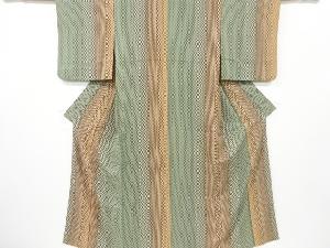 幾何学模様小紋着物